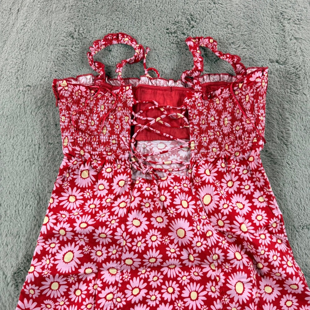 NWT Free People Lucinda Printed Midi Dress CottageFloral Smocked Size L Sun Boho - Picture 9 of 16